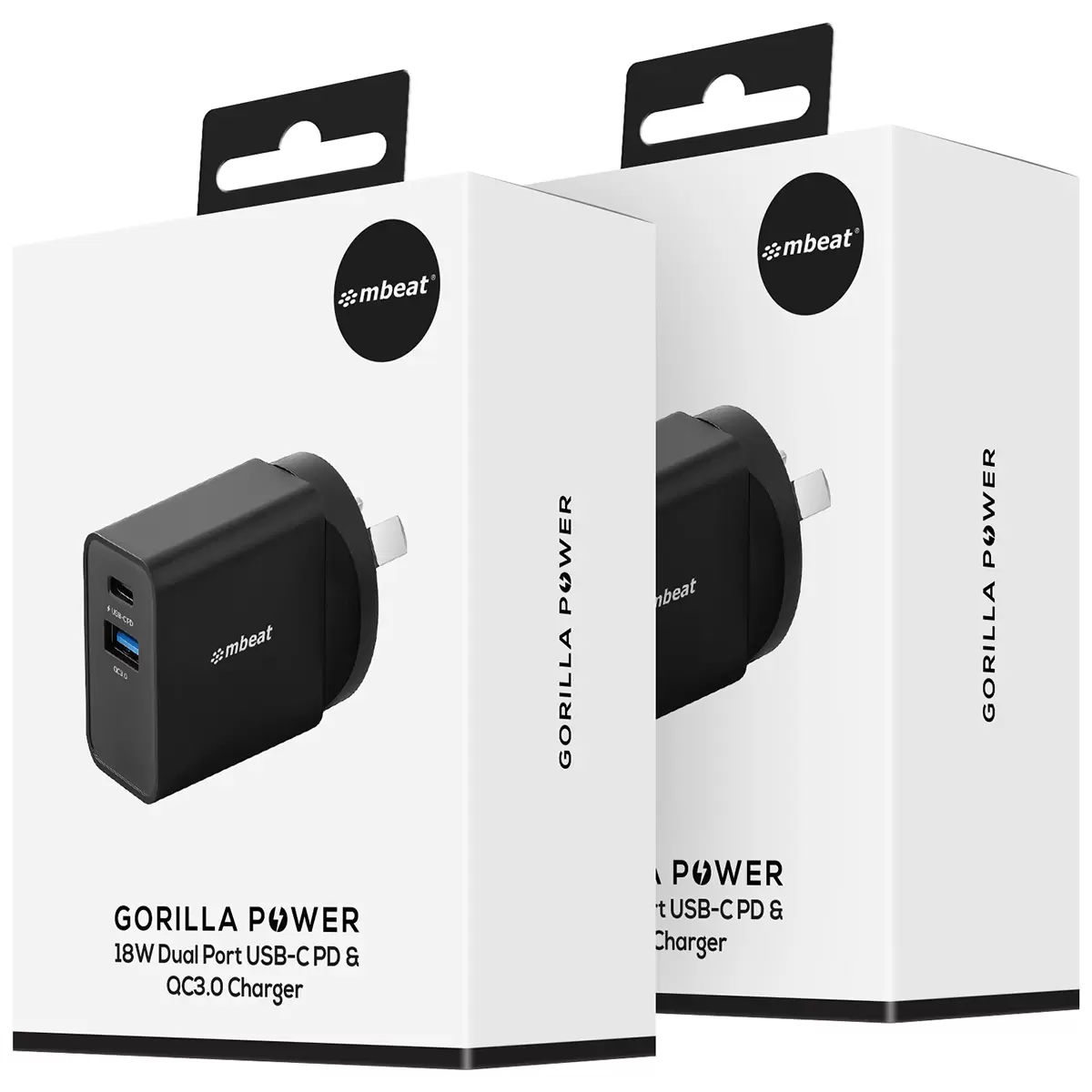 mbeat Gorilla Dual Port Charger 2 Pack