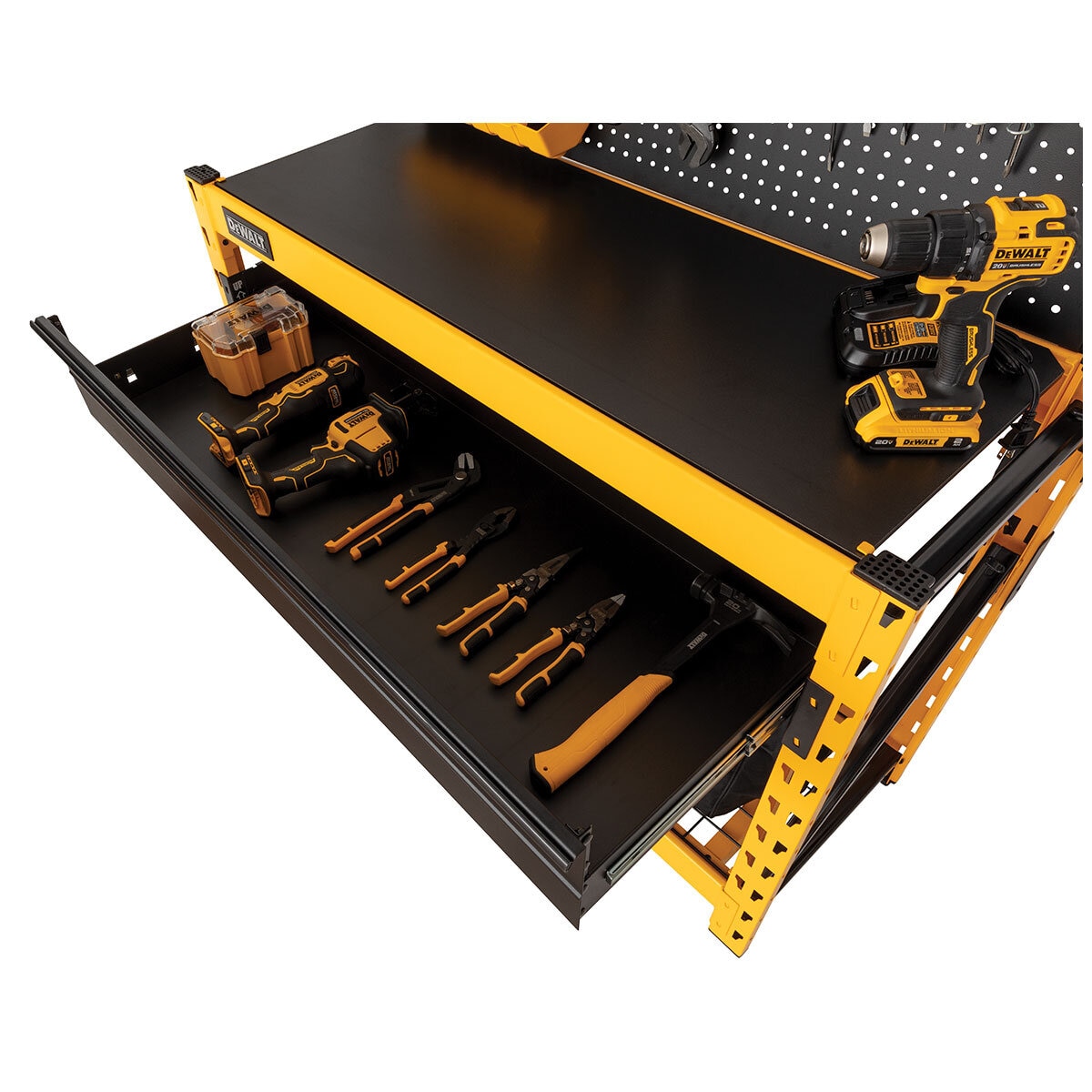 DEWALT 2-Shelf Industrial Storage Rack Work Station