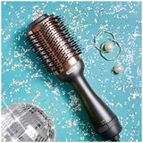 Tymo Hot Air Brush Ionic Hair Dryer and Volumiser Black and Champaign Gold HC300