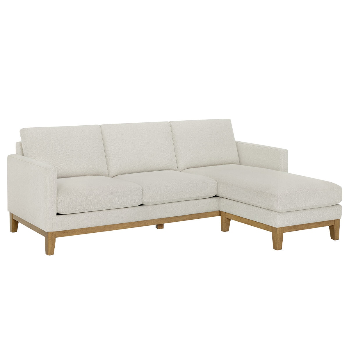 Henredon Fabric Sofa With Reversible Chaise