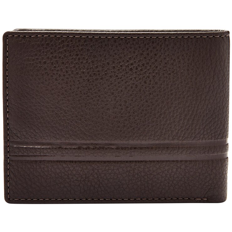 Fossil Men's Wilder Bifold with Flip ID Dark Brown | Costco Australia