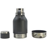 ASOBU 1 Litre Bottle With 360ml Dog Bowl Forest Smoke ASOBU 1 Litre Bottle With 360ml Dog Bowl Forest Smoke