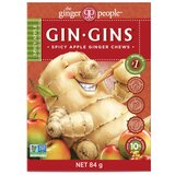 Gin Gins Spicy Apple Ginger Chews Candy 12 x 84g