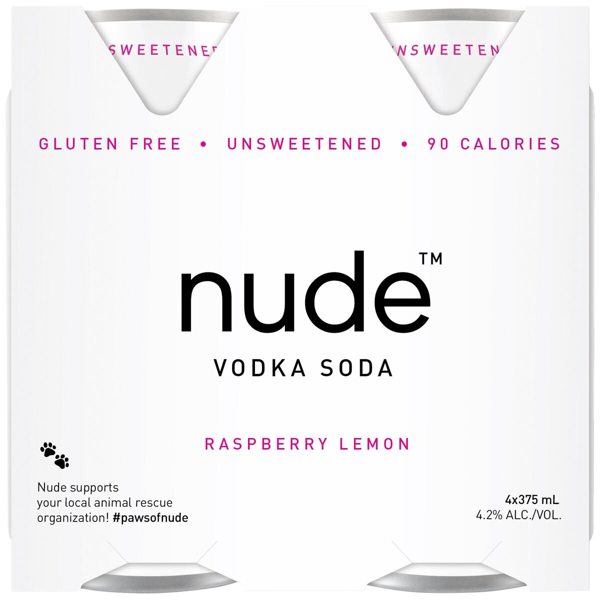 Nude Vodka Soda Mixer Pack 12 x 375ml