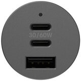 OtterBox 72W USB-C Triple Port Premium Pro Fast Car Charger Black