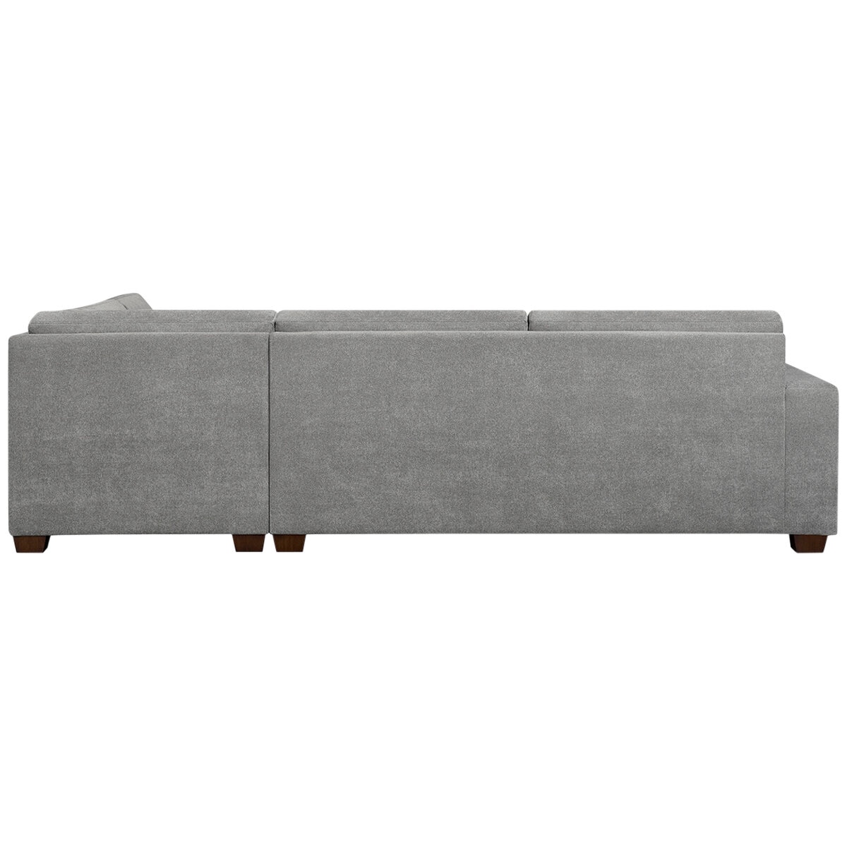 Thomasville Miles Fabric Sectional with Ottoman Grey