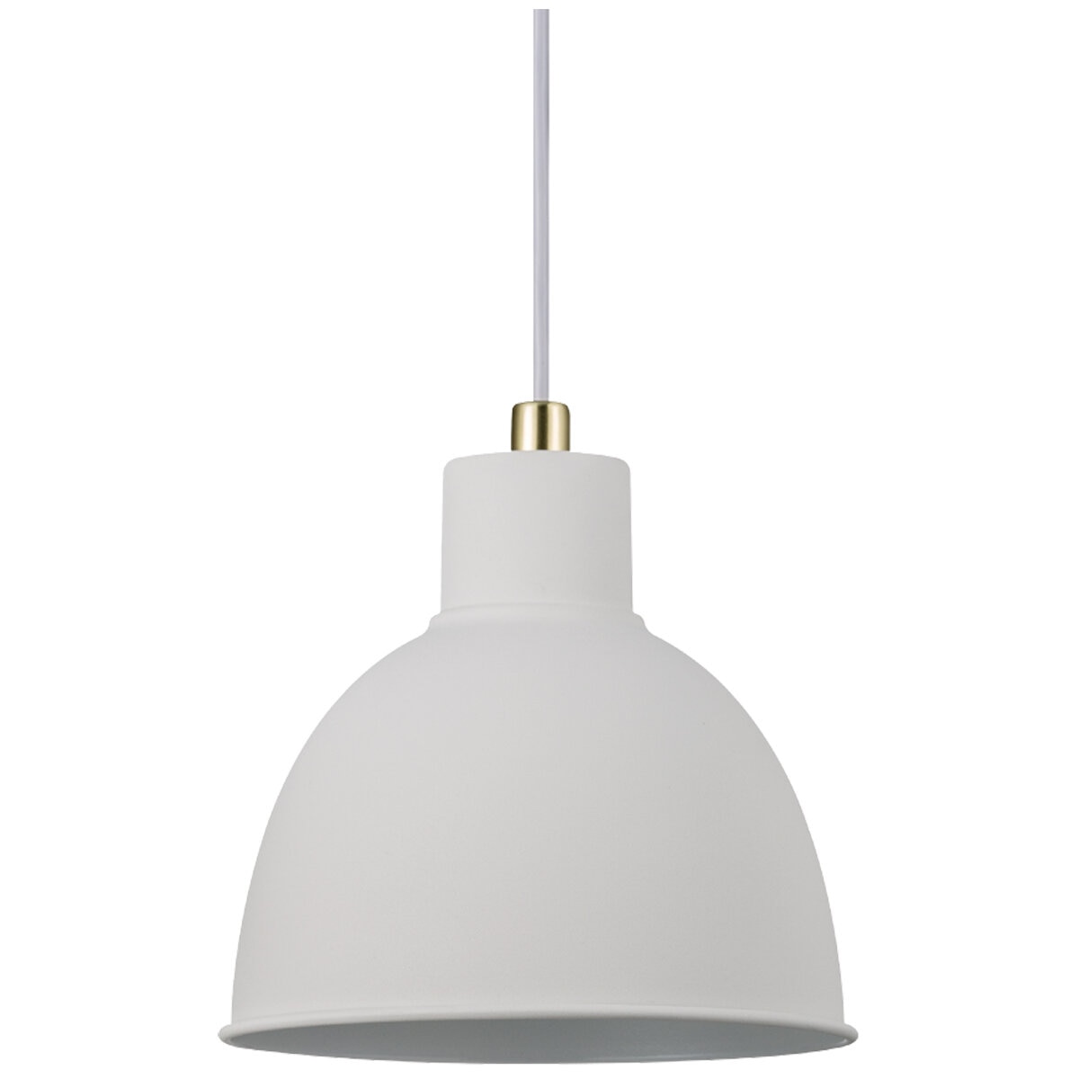 Nordlux Pop Rough Pendant White Metal PC E27