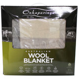 Onkaparinga Australian Wool Blanket Queen Black Grey