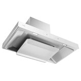 Fotile 90cm White Schott Glass Canopy Rangehood With Decoration Cover EMG9008-CW