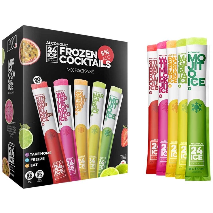 24 Ice Frozen Cocktail Mixed Package 20 Pack 24 Ice Frozen Cocktail Mixed Package 20 Pack
