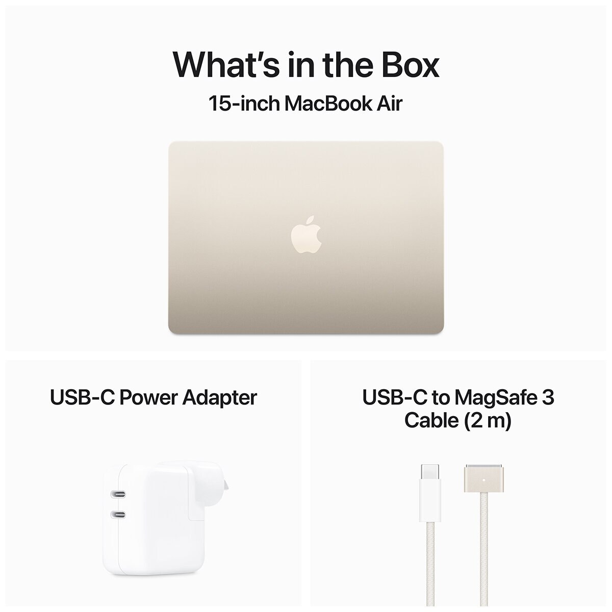 MacBook Air 15 Inch with M3 Chip 8GB 512GB SSD Starlight MacBook Air 15 Inch with M3 Chip 8GB 512GB SSD Starlight