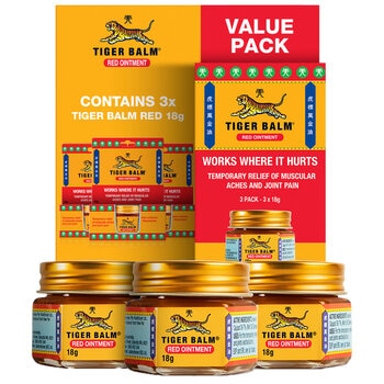 Tiger Balm Red Ointment 3 x 18g