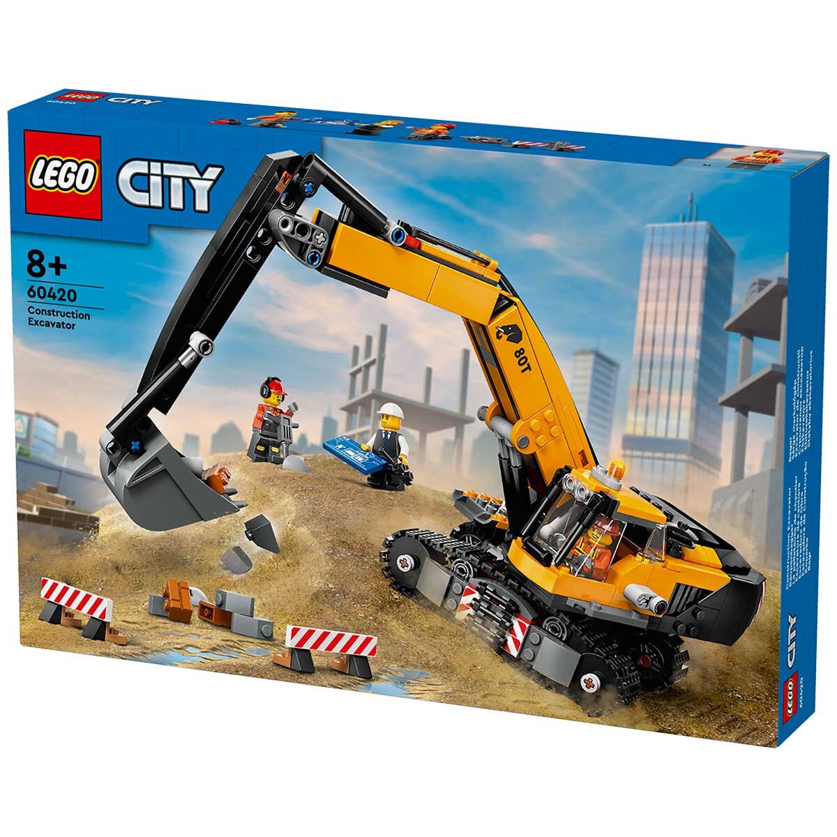 LEGO City Yellow Construction Excavator 60420