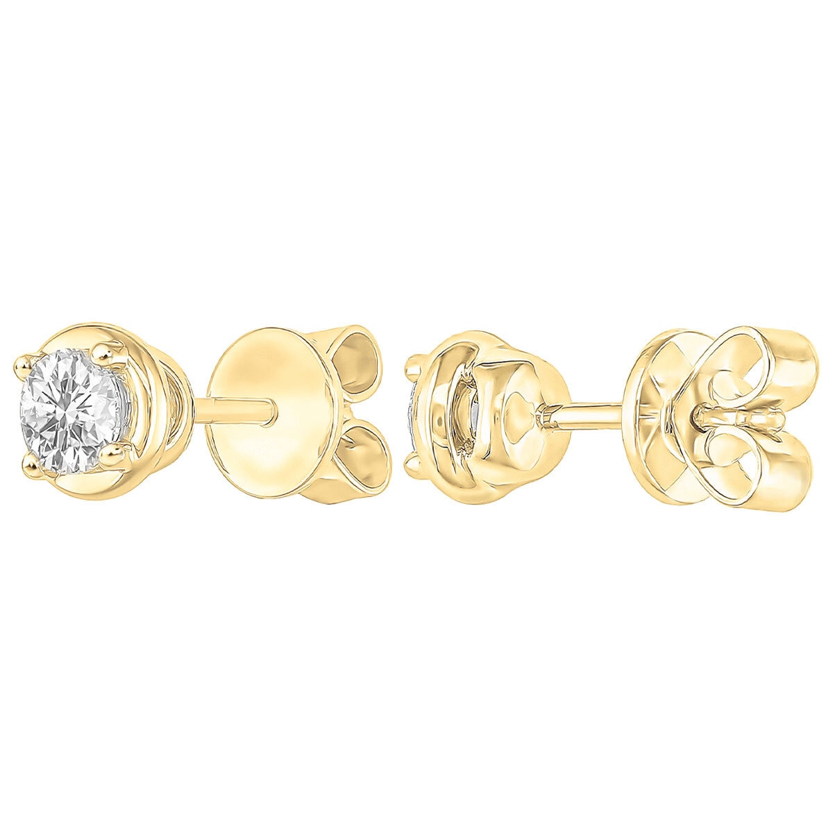 18KT Yellow Gold 0.45ctw Diamond Earrings