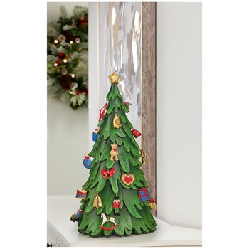 Resin Christmas Tree with Ornaments 62.3cm