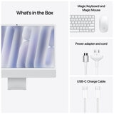 iMac 24 Inch With Retina 4.5 Display M4 Chip 10 Core GPU 24GB 512GB SSD Silver