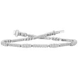 18KT White Gold 1.20ctw Round Diamond Bracelet