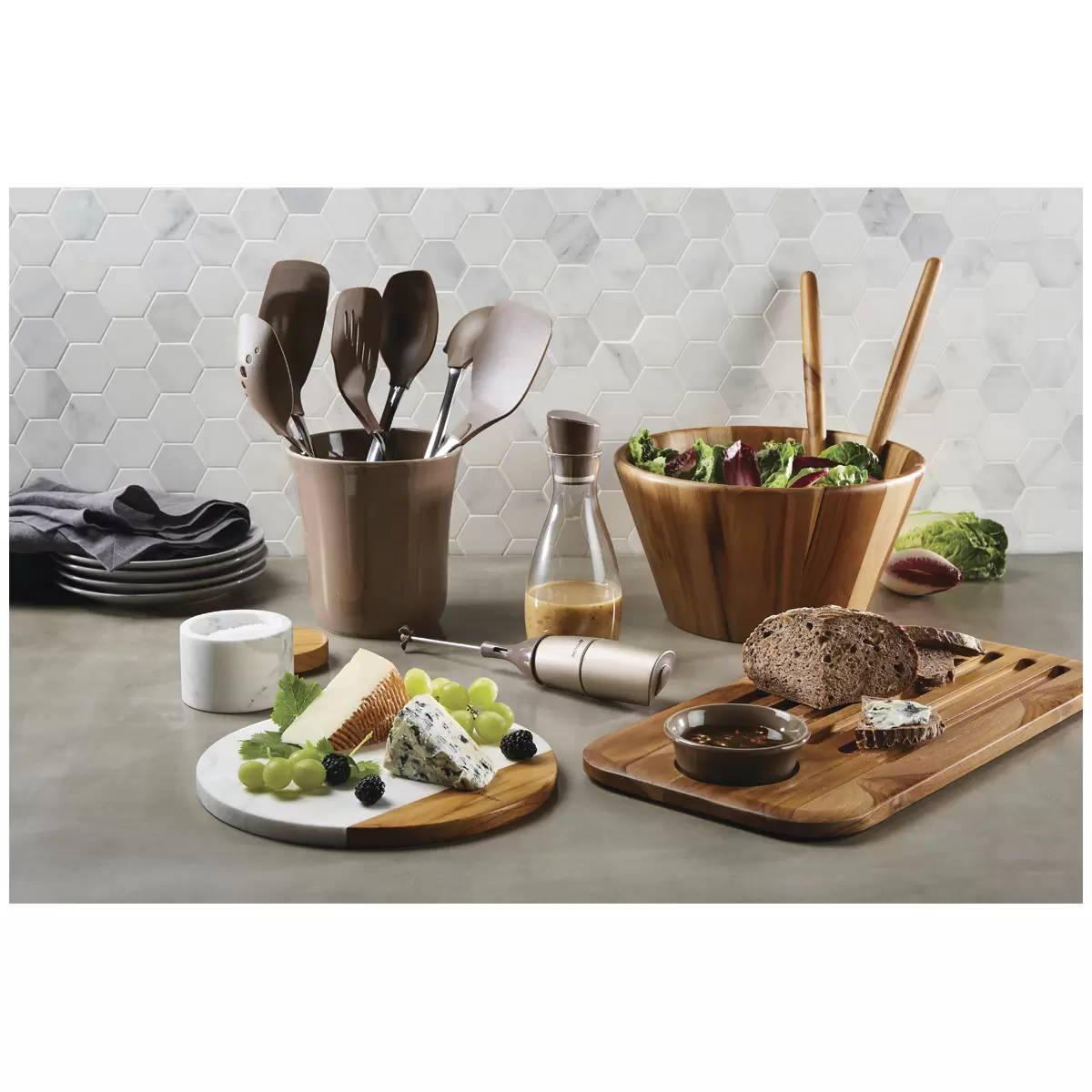 Anolon Utensil Set Bronze 6 Piece