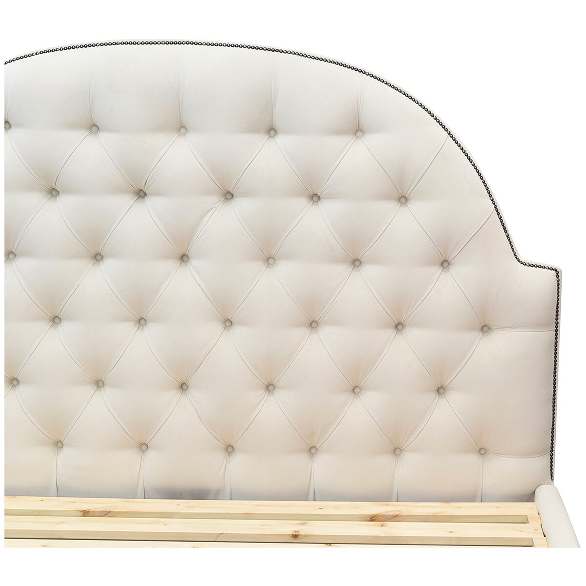 Moran Princess King Bedhead With Encasement With Slatted Base Cream