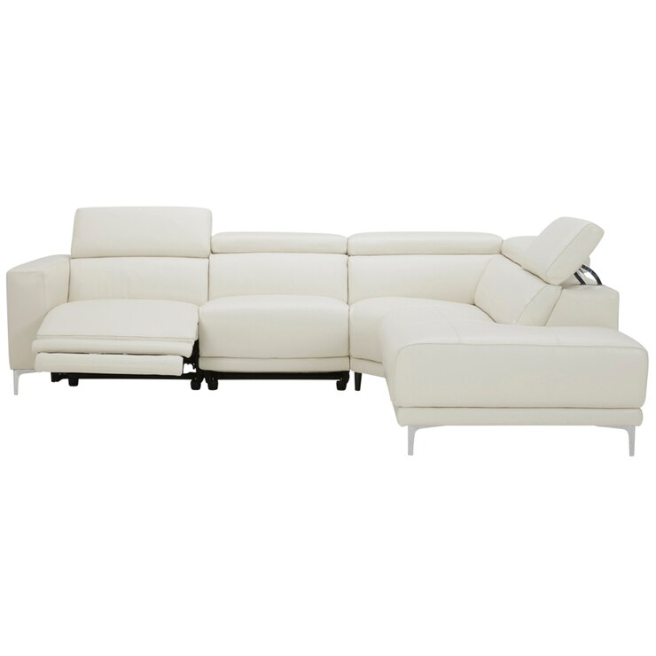 Gilman Creek 3pc Angeline Leather Power Reclining Sectional | Costco ...