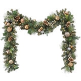 2.7M Pre-Lit Decorated Garland