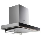 Fotile 90cm White Schoot Glass Canopy Rangehood with Decoration Cover EMG9035