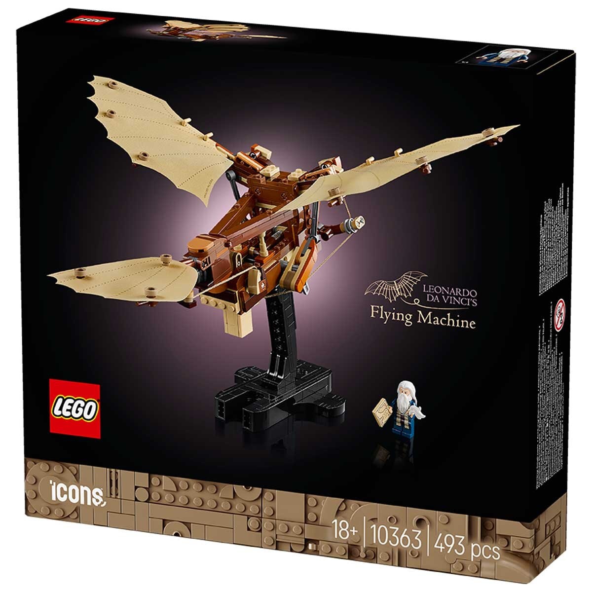 LEGO Icons Leonardo da Vinci’s Flying Machine Desk Decor Set for Adults 10363