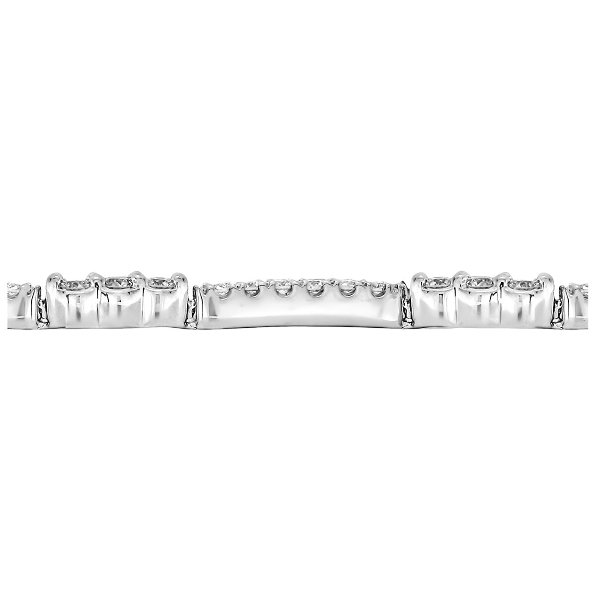 18KT White Gold 1.20ctw Round Diamond Bracelet