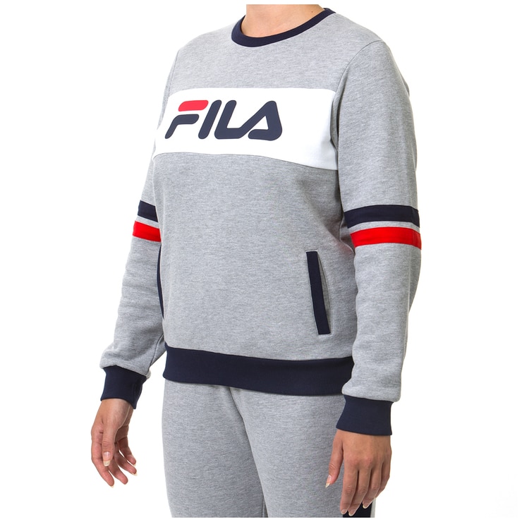 Fila Women's Tara Crew Jumper Grey Marle | Costco Australia