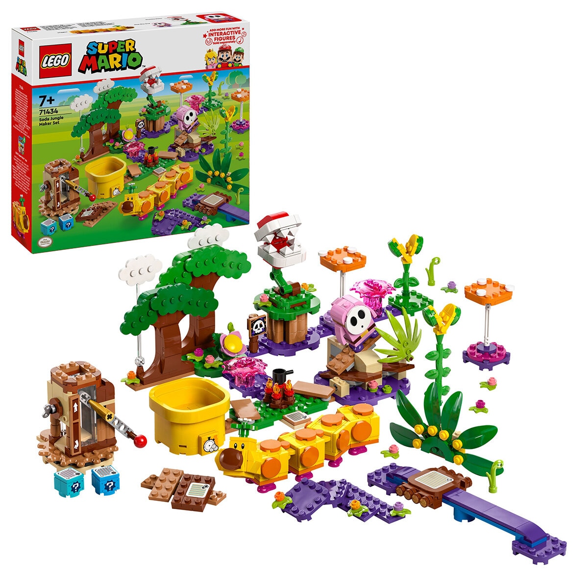 LEGO Super Mario Soda Jungle Maker Set Wiggler Toy 71434