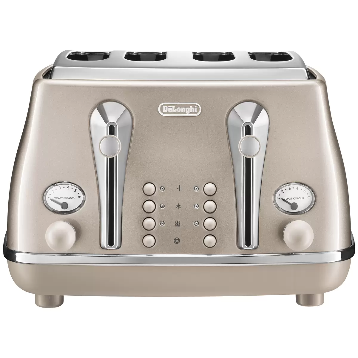 De'Longhi Icona Metallics 4 Slice Toaster Beige CTOT4003BG