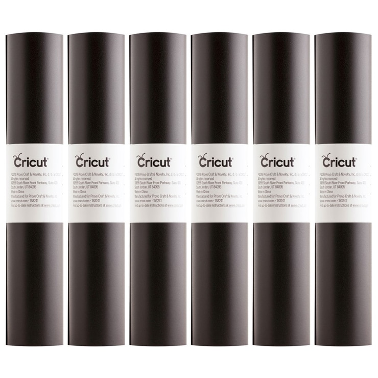 Cricut Premium Removable Black Vinyl 6pk Costco Australia