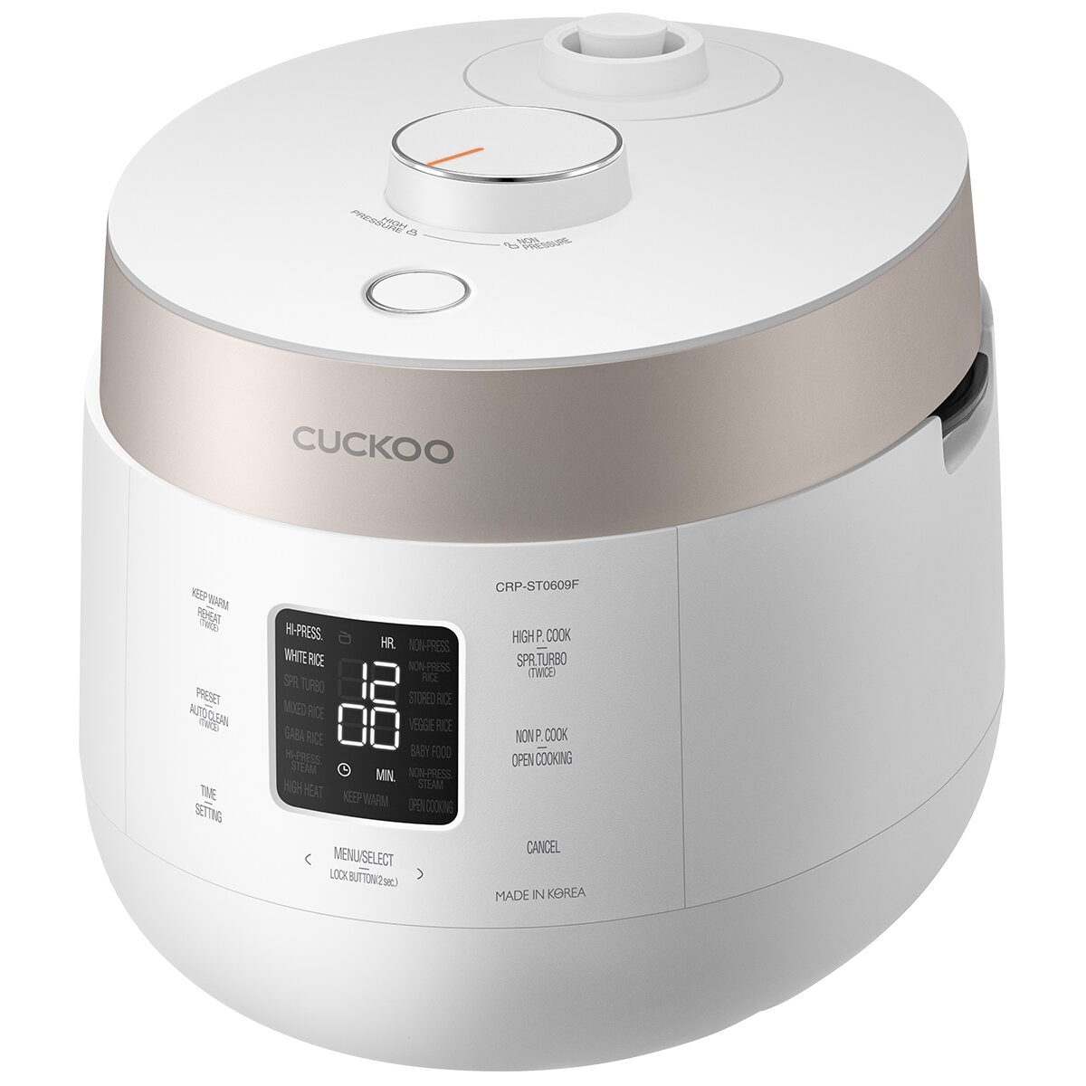 Cuckoo 6 Cup HP Twin Pressure Rice Cooker CRP-ST0609F Cuckoo 6 Cup HP Twin Pressure Rice Cooker CRP-ST0609F