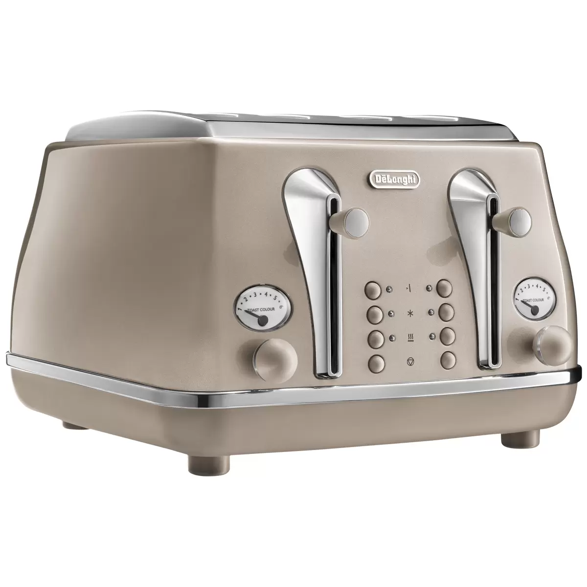 De'Longhi Icona Metallics 4 Slice Toaster Beige CTOT4003BG