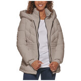 CK Women's Puffer Jacket Cappuccino