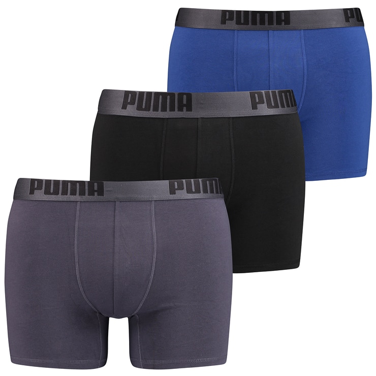 Puma Men's Boxer Brief 3pk Blue/Black | Costco Australia