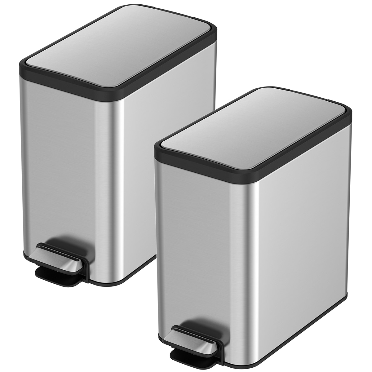 Sensible Eco Living Stainless Steel Pedal Bins 8l 2pk Costco Australia