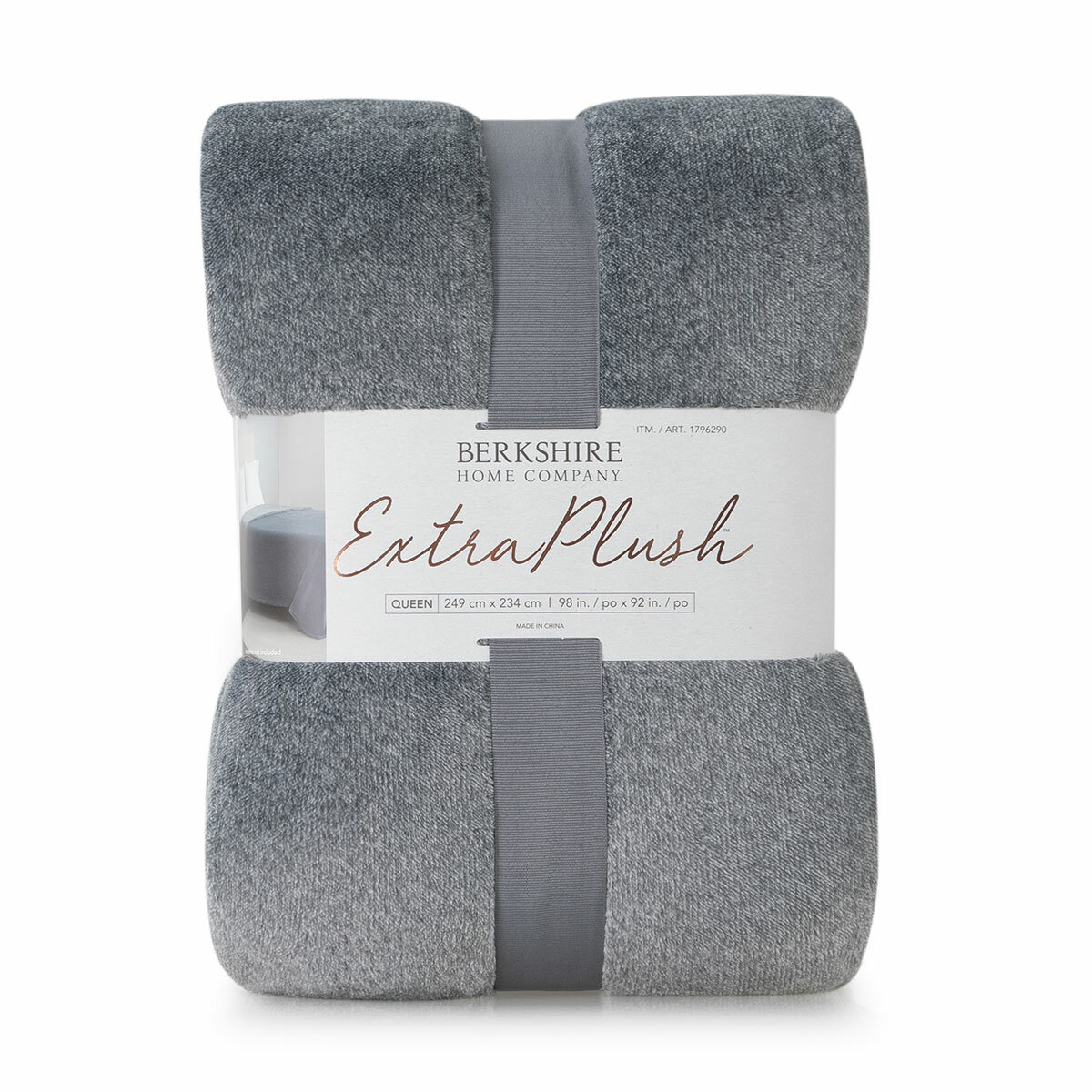 Berkshire Heathered Plush Blanket Queen 234 cm x 249 cm Berkshire Heathered Plush Blanket Queen 234 cm x 249 cm