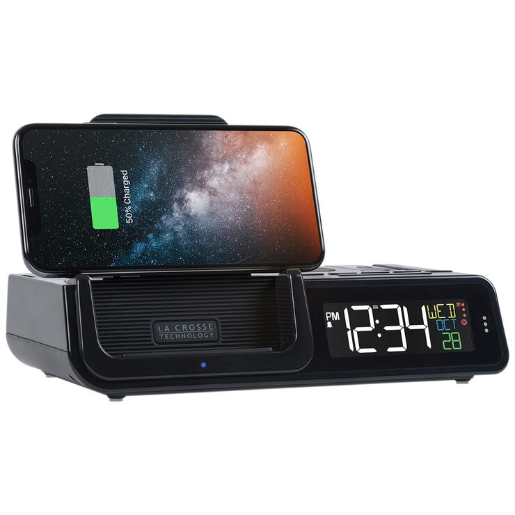 La Crosse Technology Alarm Clock with Wireless Charging C75662-AU