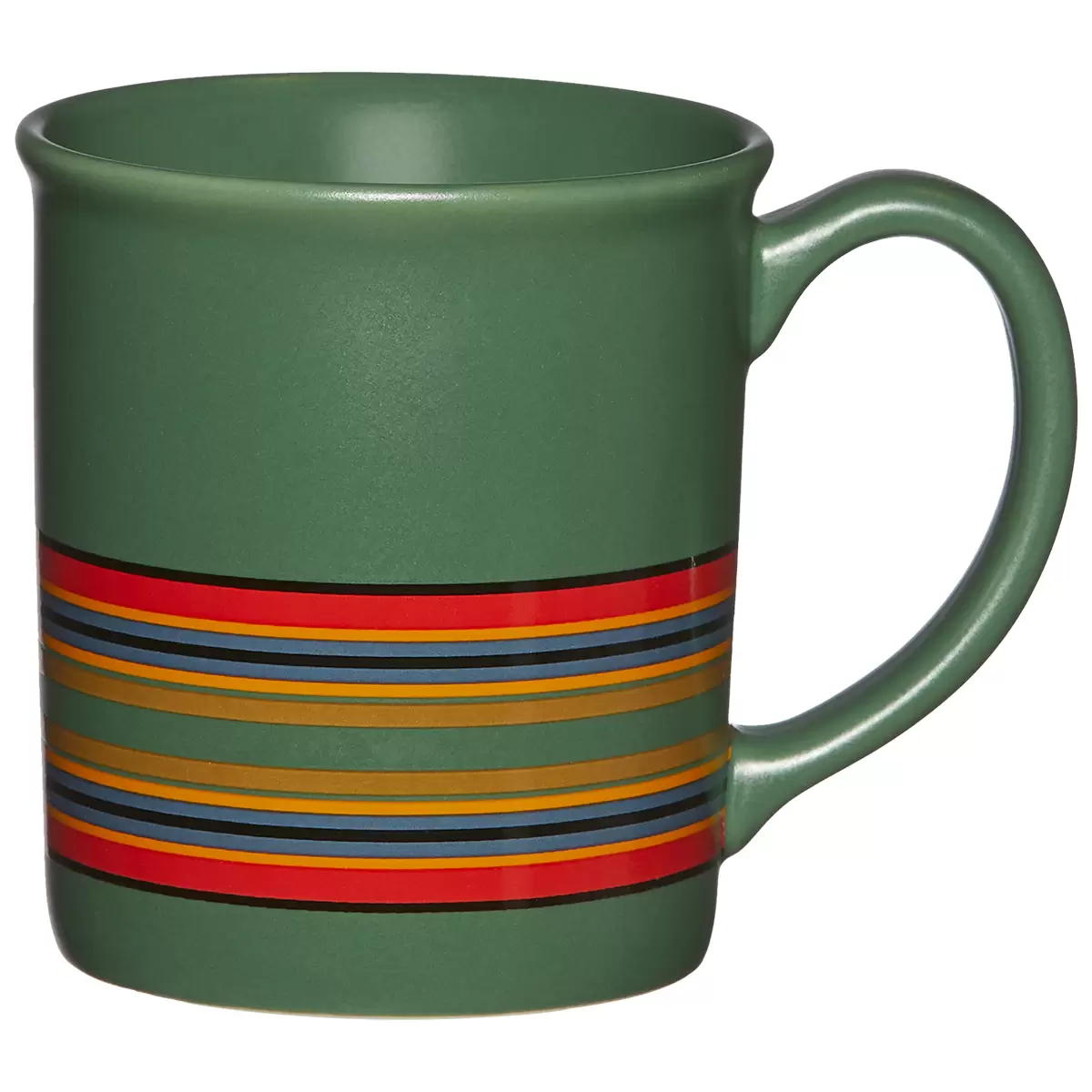 Pendleton Ceramic Mugs 4 Piece Set Camp Stripe Matte