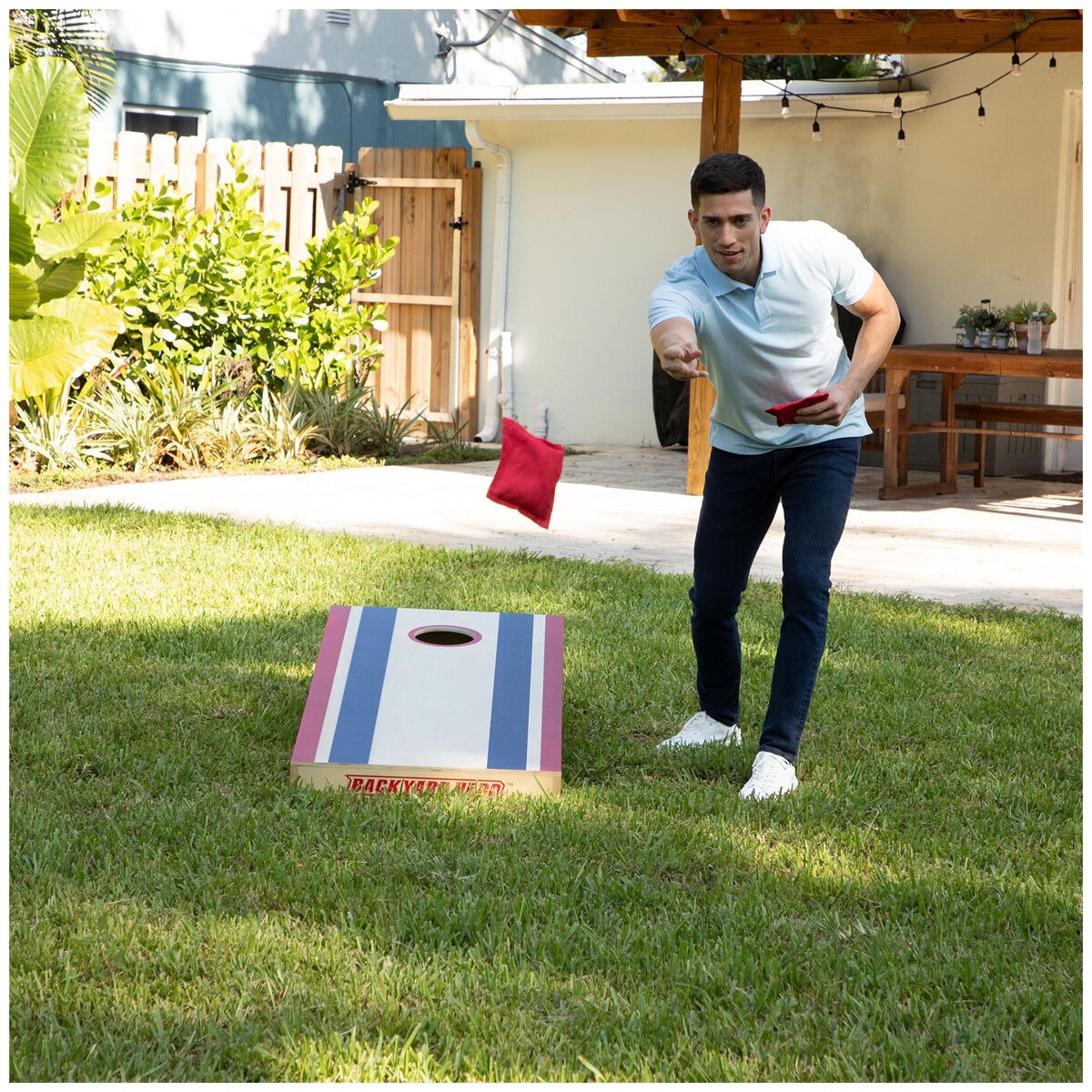 Backyard Hero Official Size Cornhole Set