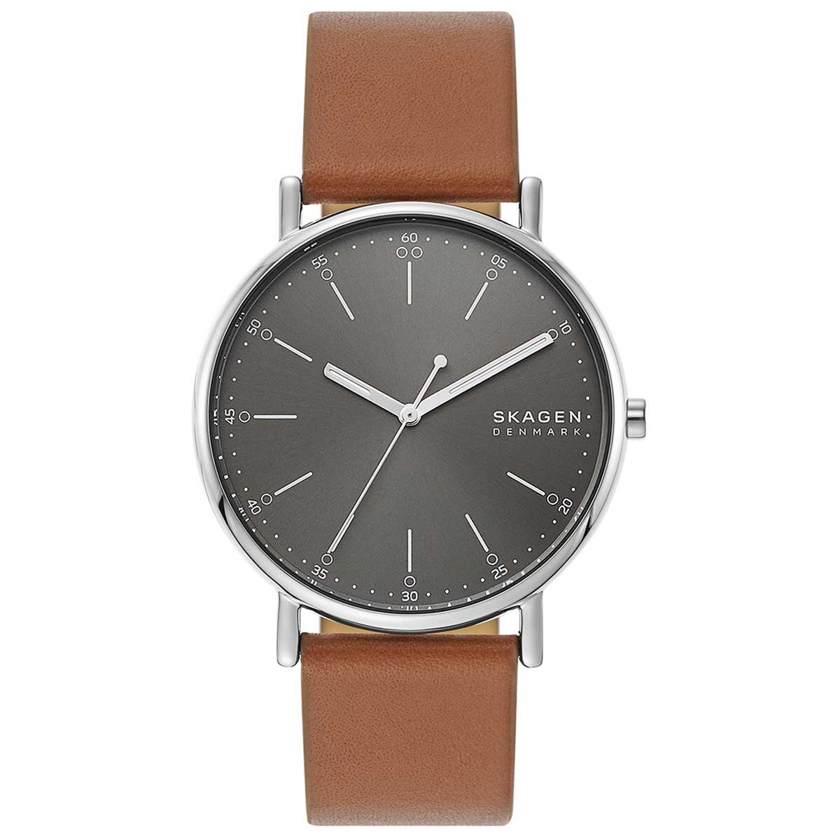 Skagen Signatur Brown Leather Men's Watch SKW6578