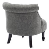 Slipper Accent Chair Dark Grey