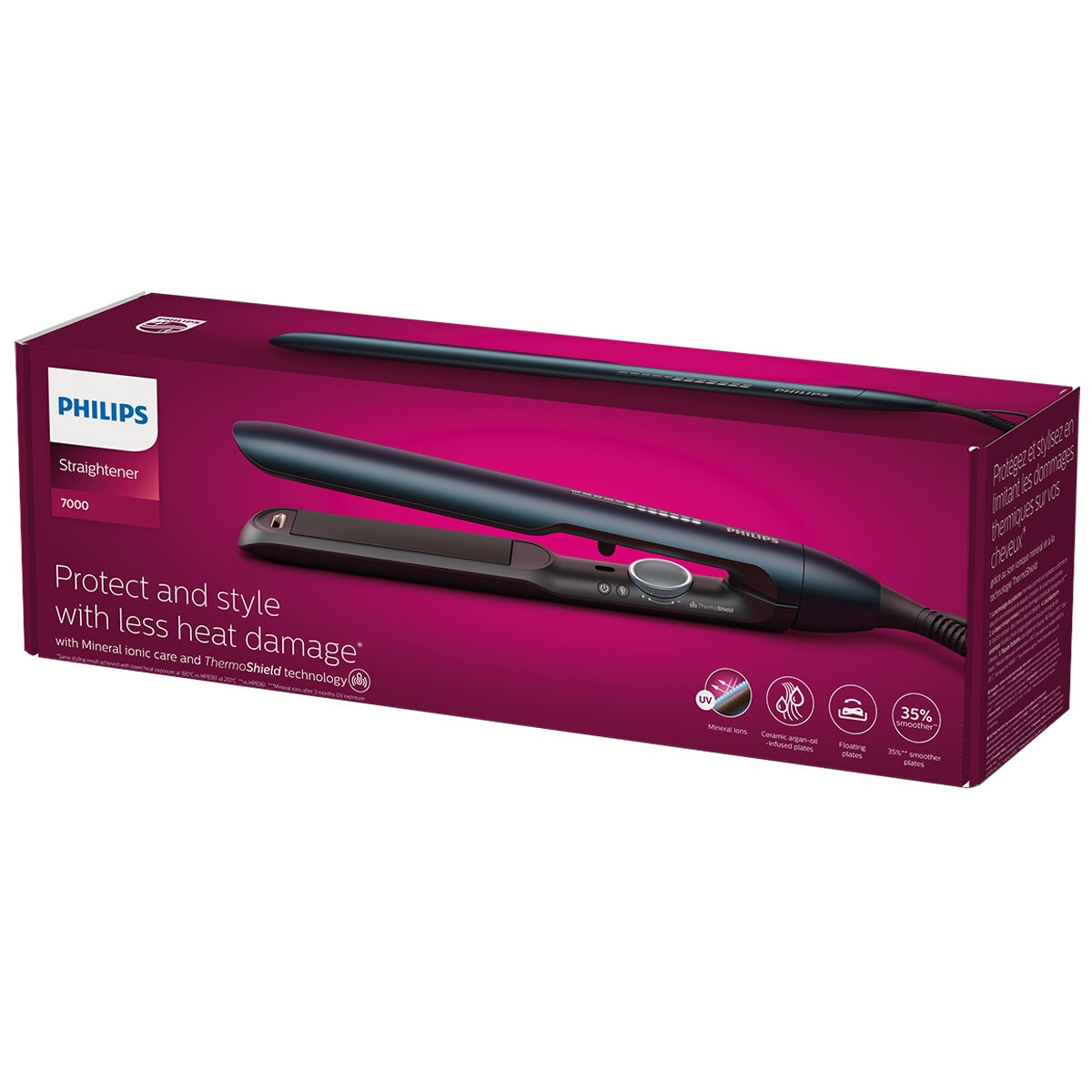 Philips Series 7000 Hair Straightener Mineral Iron Care BSH732