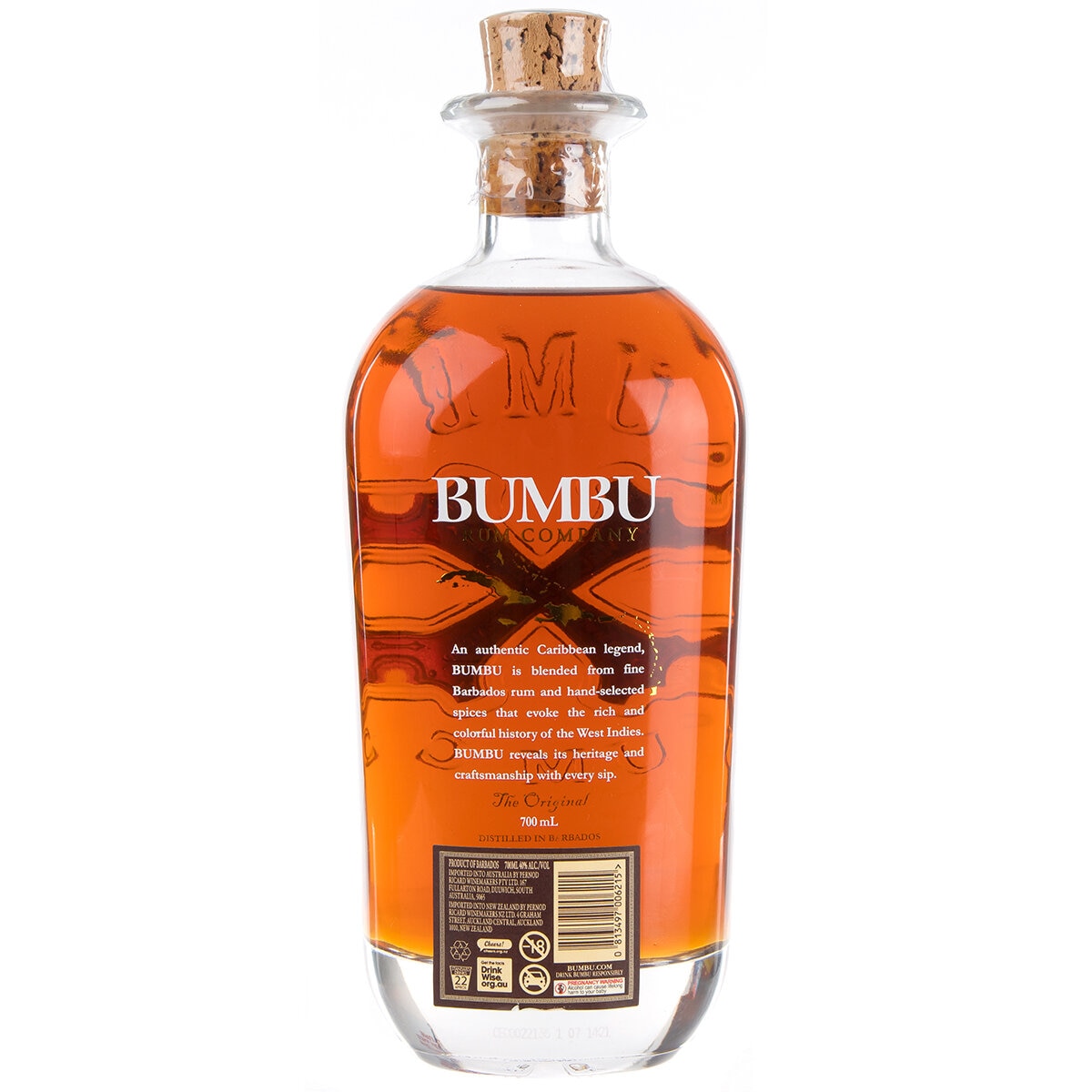 Bumbu Original Rum 700ml & 2 Glass Gift Pack