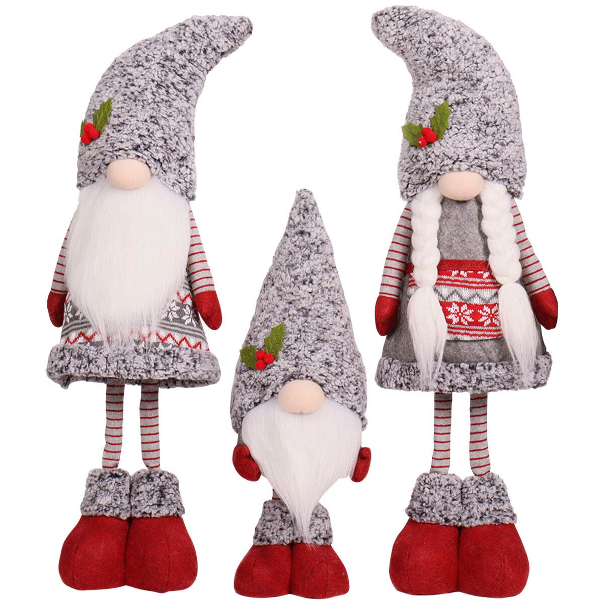 Christmas House Decor Holiday Gnomes Set of 3 Costco Au...