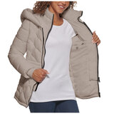 CK Women's Puffer Jacket Cappuccino