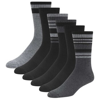 Weatherproof Men's Vintage Coolmax Crew Socks 6 Pack