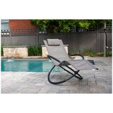 Single Orbital Outdoor Lounger Sienna