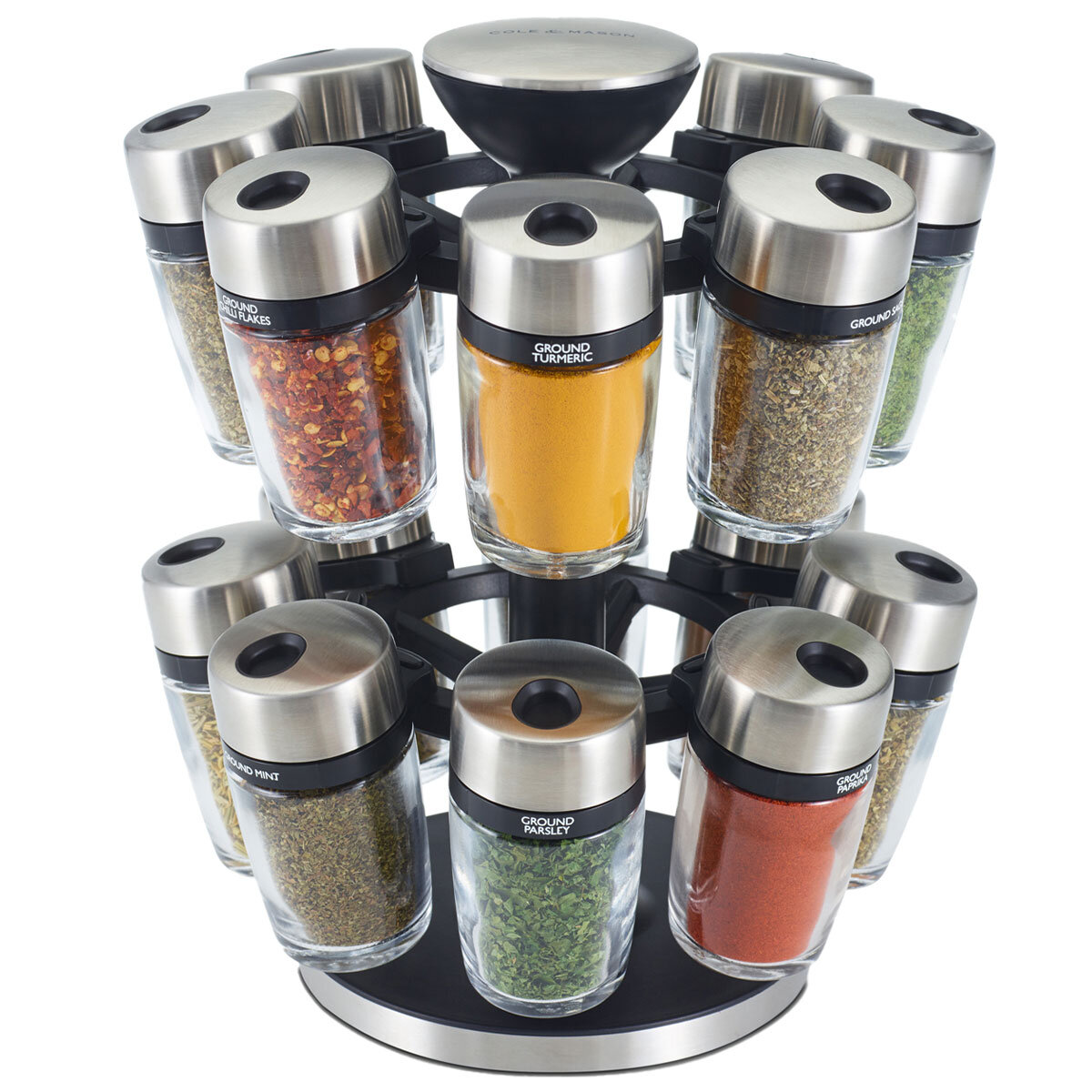 Cole and Mason Herb & Spice Carousel 16 Jar